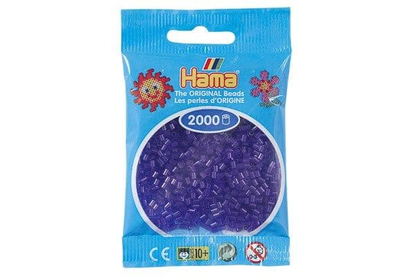 Hama mini pärlor 2000 st transparent lila