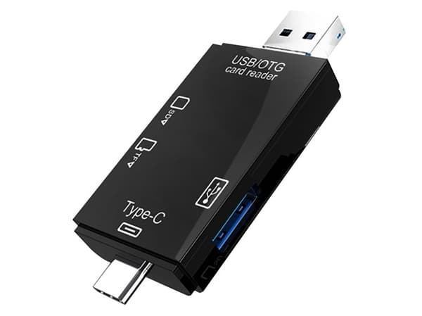 Vakoss VAKOSS Leser KORTLESER 6IN1 USB A/MICRO USB/USB C/SD/MICRO SD/USB TC-R425X