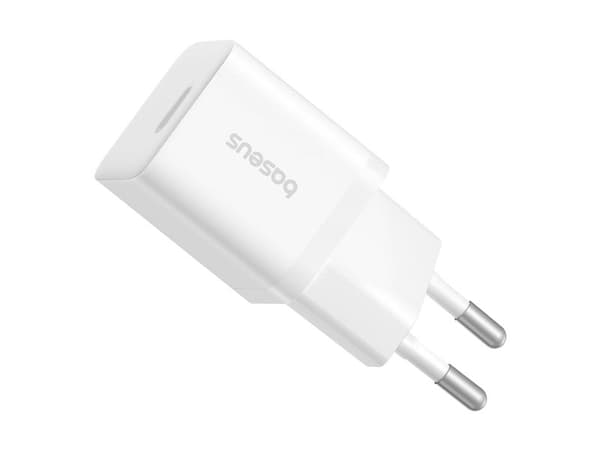 Baseus GaN5 25W USB-C väggladdare - vit