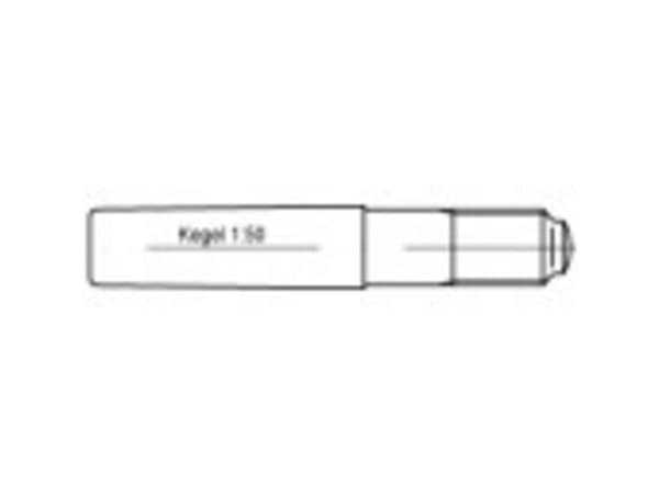 TOOLCRAFT kilsöm (Ø x L) 8 x 65 mm, stål, 100 st