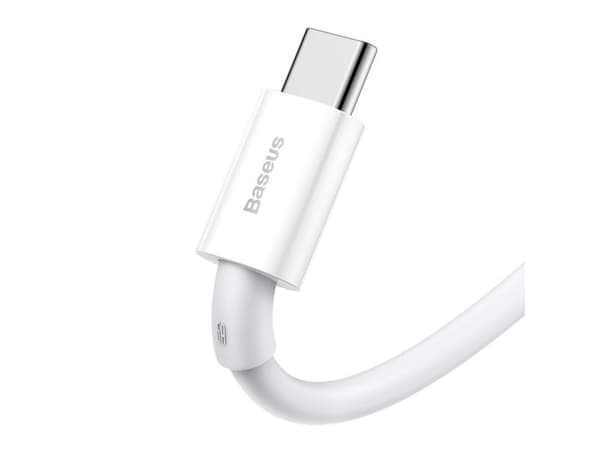 Baseus CATYS-02, 1 m, USB C, USB A, 0,48 Gbit/s, Valkoinen