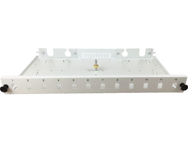ALANTEC - Patch-panel - SC X 12 - grå, RAL 7035 - 1U - 19"