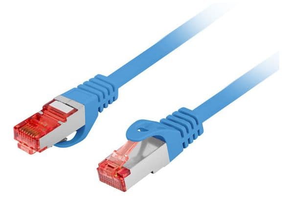 PATCHKABEL CAT.6 S/FTP LSZH CU 0,5M BLÅ FLUKE PASSERADE LANBERG