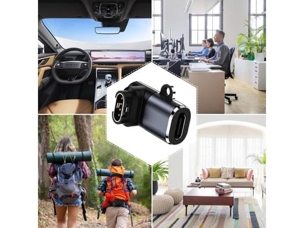 Wozinsky-adapter Wozinsky WAYGS1 USB-C till smartwatch Garmin (grå)