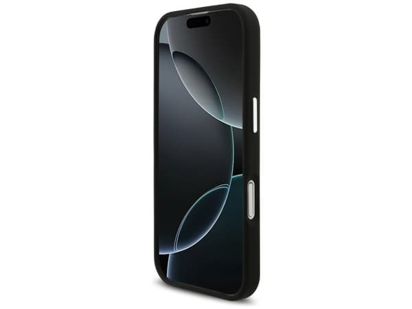 AMG silikone oversize rhombs MagSafe-skydd till iPhone 17 - sort