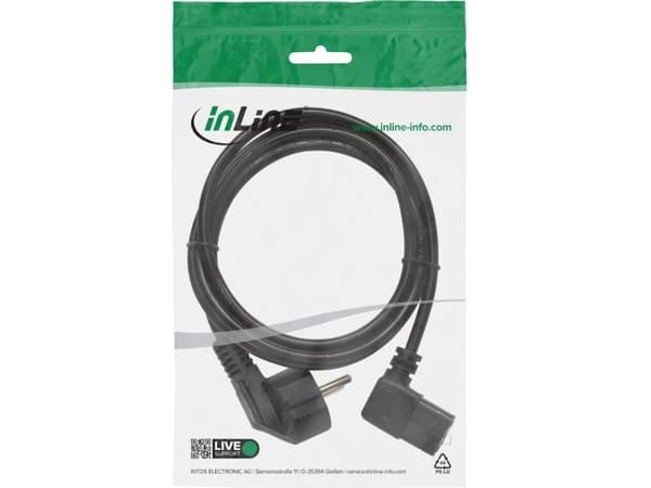 InLine 4043718112777, 0,5 m, C13 liitin, CEE7/7