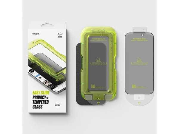 RINGKE EASY SLIDE 2-PACK IPHONE 17 PRO YKSITYISYYSLASI
