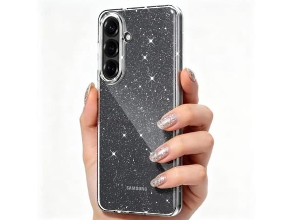 Tech-Protect FlexAir Case for Samsung Galaxy S26 - Clear and Glitter