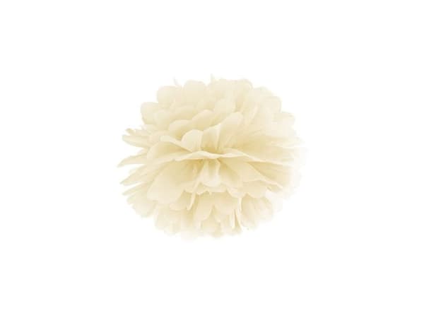 Stor pompon Creme