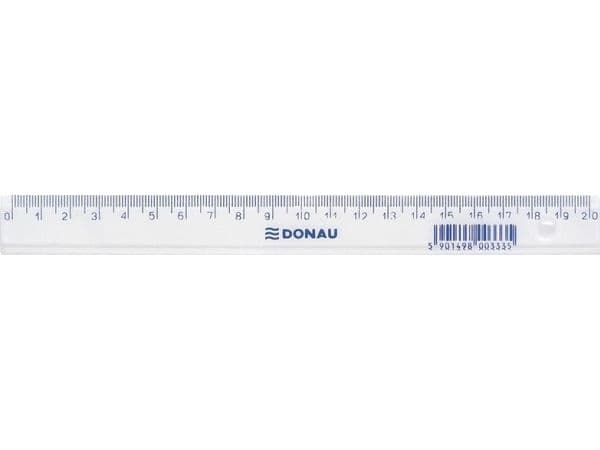 Donau-viivain 20 cm, ripustus, läpinäkyvä