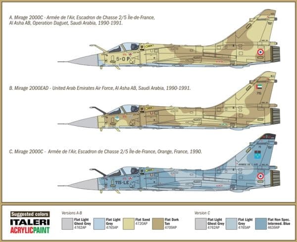 1:72 MIRAGE 2000C (skala 1:72)