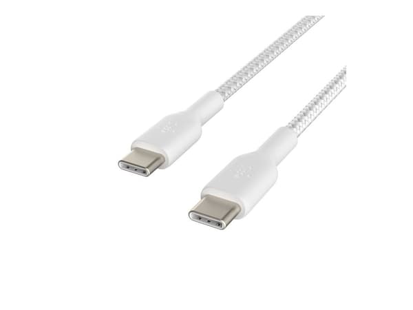 Belkin BoostCharge - USB-kabel - USB-C (hann) til USB-C (hann) - 1 m - hvit
