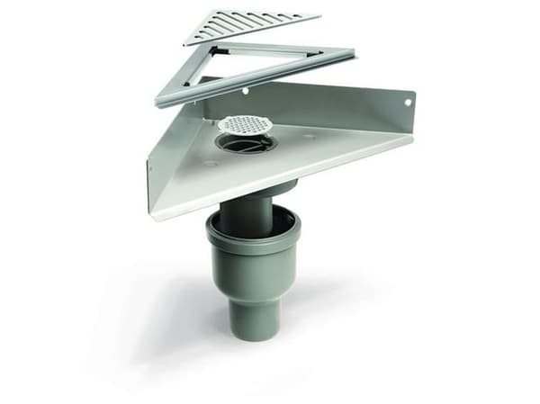 Unidrain ClassicLine avloppssystem 1004 sampack hörnmodell