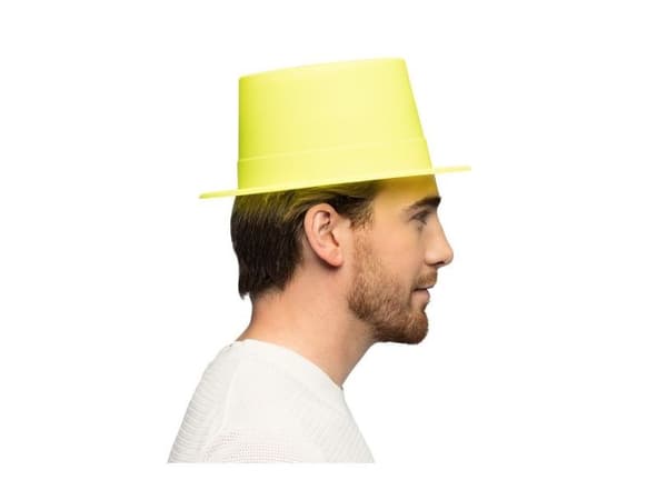 Neon gul høy hatt UV