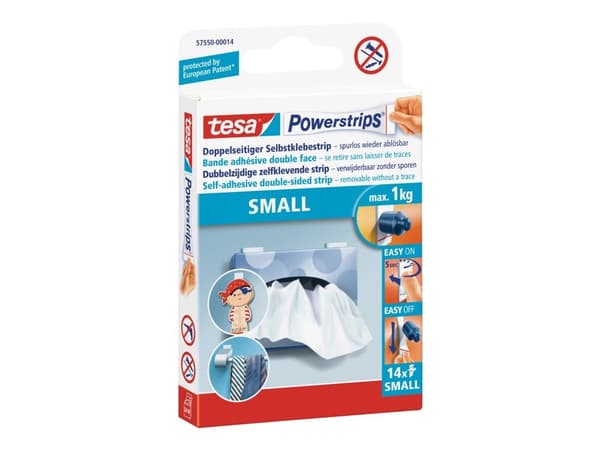 TESA Powerstrips, Valkoinen, 14 kpl