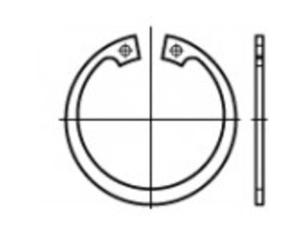TOOLCRAFT sprintringar DIN 472 19,9/32,1 mm 200 st