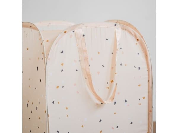 3 Sprouts pop-up kleskurv terrazzo beige
