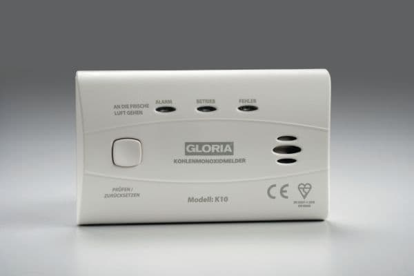 GLORIA K10-D, Kolmonoxiddetektor, Vit, 85 dB, 1 m, Batteri, 3 V