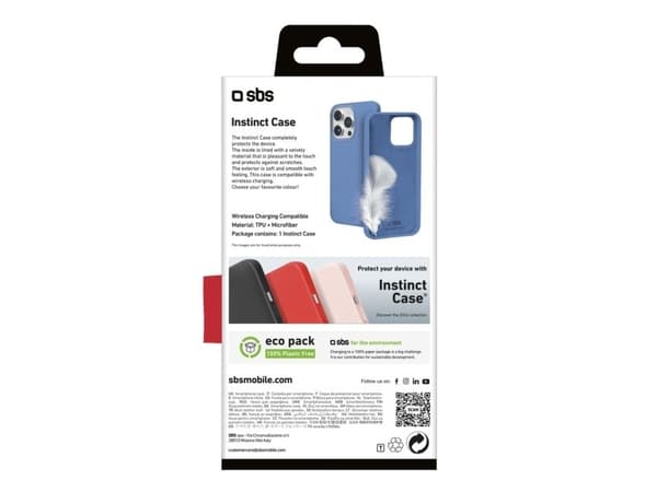 SBS Instinct-telefonetui for iPhone 16 Pro - blå