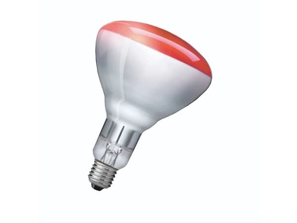 Varmelampe BR125 IR 250W E27 Rød