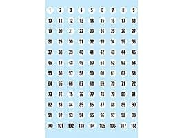 HERMA - Dekorationsbindemedel - 0,8 cm diameter - 5 ark - vit - papper