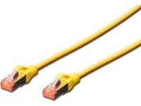 DIGITUS Patch Cable - Patchkabel - RJ-45 (han) til RJ-45 (han) - 3 m - SFTP - CAT 6 - booted, halogenfri, knastfri - gul, RAL 1018