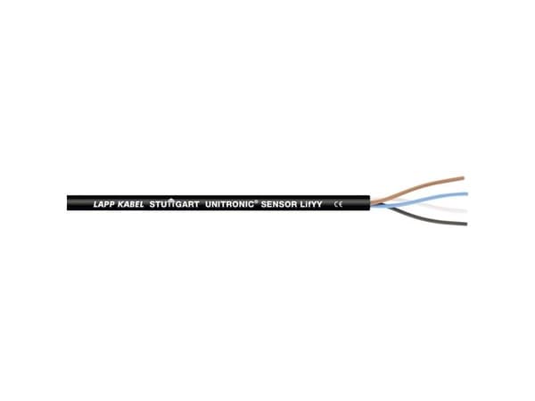 Patch UNITRONIC SENSOR LifYY, 100 m, Svart, Koppar, Polyvinylklorid (PVC), 300 V, -25 - 80 °C