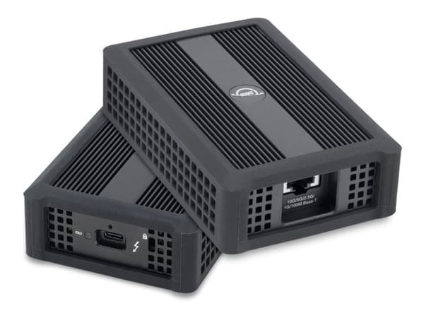 OWC Thunderbolt 4, Langallinen, Ethernet, 10000 Mbit/s, musta