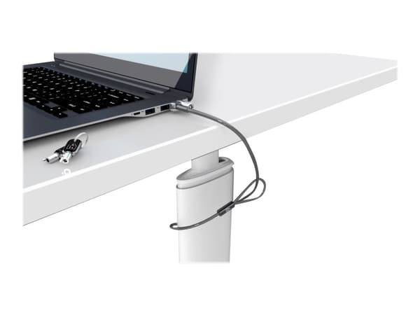 Kensington MicroSaver 2.0 Keyed Laptop Lock - Sikkerhetskabel - sølv - 1.83 m