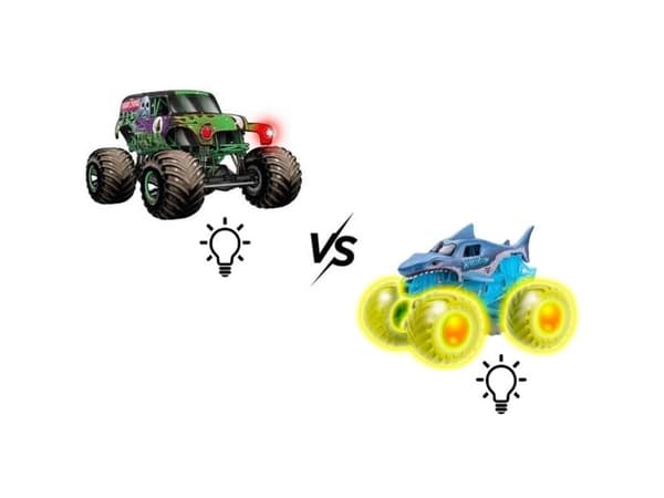 Monster Jam 1:43 Glowing Light 2-pak