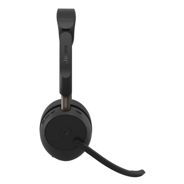 Jabra Evolve3 65 MS Stereo - Headset - på örat - Bluetooth - trådlös, kabelansluten - USB-C via Bluetooth-adapter, USB-C - Optimerat för Microsoft ...