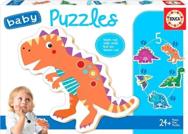 Educa barnpussel 5 delar Dinosaurier