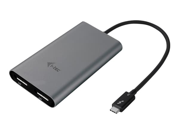 i-Tec Dual Display Port Video Adapter - Ekstern videoadapter - Thunderbolt 3 - 2 x DisplayPort