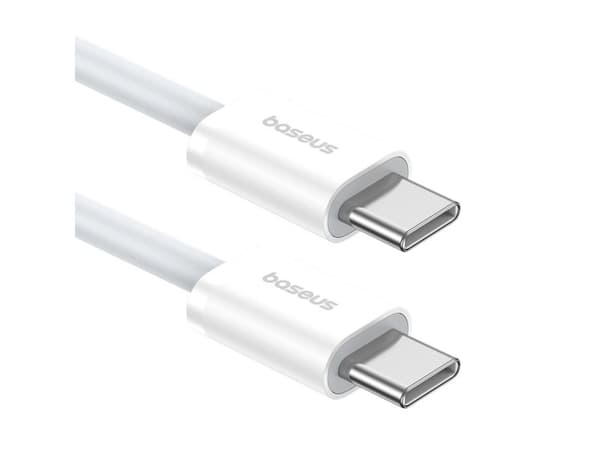 Baseus Superior, 2 m, USB C, USB C, 480 Gbit/s, Hvit