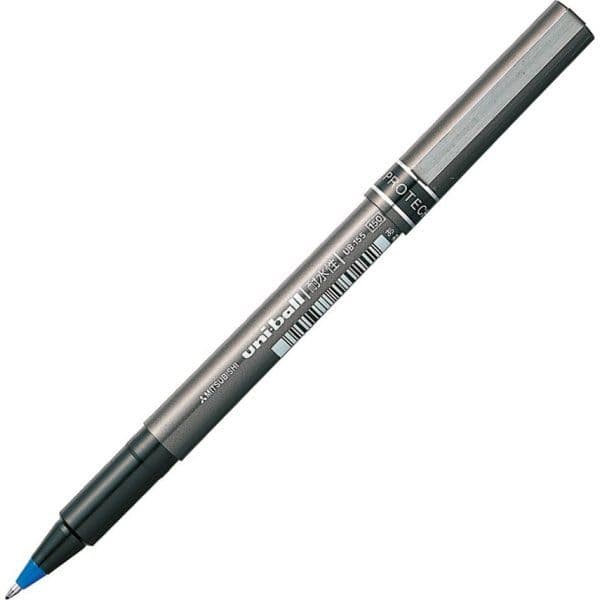 Rollerpen, Uniball Deluxe, UB-155 MICRO 0,2MM, blå - (12 stk.)