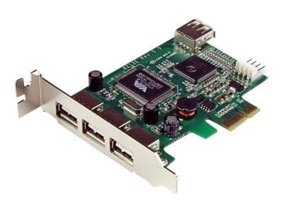 Startech.com 4 Port USB 2.0 PCI Express Low Profile Interface Card - USB Adapter - PCIe Low Profile - USB, USB 2.0 - 4 Porter (PEXUSB4DP)