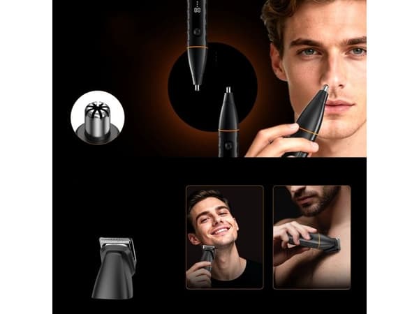 MAXGROOM LK-892 multifunctional trimmer with replaceable tips - black