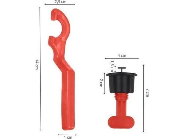 Iso Trade system for nivellering av fliser 51 stk. - S14509