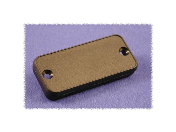 Hammond Electronics 1455BPLBK-10 endplate, ABS sort, 8 x 71,7 x 19 mm (10 stk)