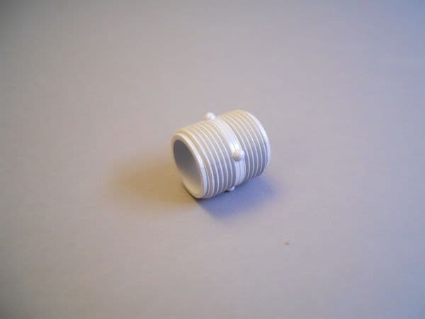 Bröstnippel i plast 3/4" grå