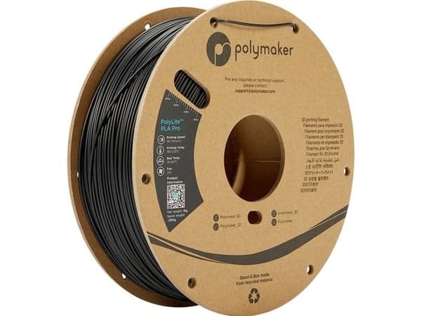 Polymaker PolyLite PLA PRO - 1kg - 1,75mm - Juodas