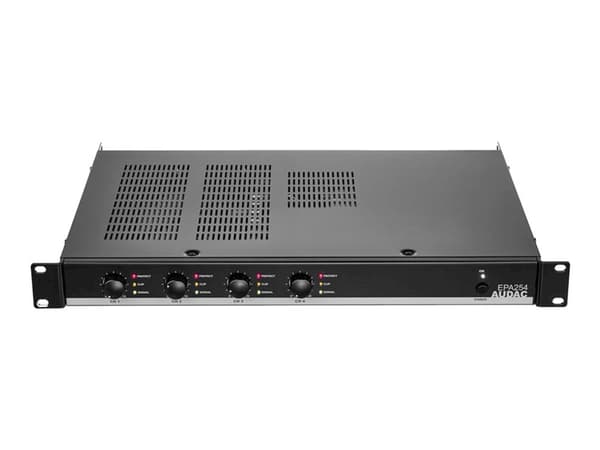 Audac EPA254 - Tehovahvistin - 4 x 250 Watt - musta