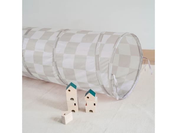 3 Sprouts Legetunnel, Checkerboard  beige