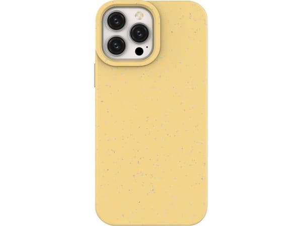Eco Case iPhone 14 Plus deksel, silikon, nedbrytbart deksel, gul