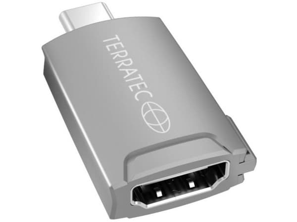 USB-sovitin TerraTec C12 USB-C - HDMI Pilkas (306704)