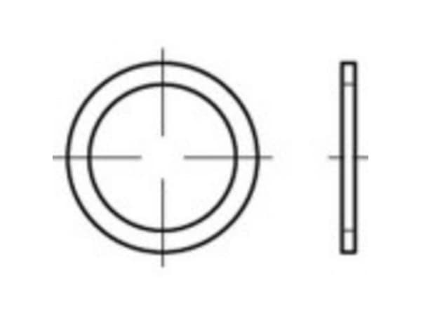 TOOLCRAFT tätningring 30 mm DIN 7603 koppar | 100 st