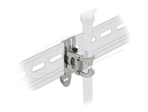 Delock Shield Clamp - Kabelklemme - DIN-skinnemonterbar