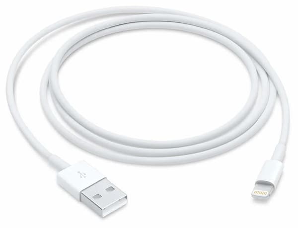 Apple MD818ZM/A, 1 m, Lightning, USB A, Hankjønn, Hankjønn, Hvit
