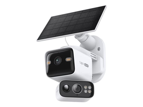 TP-Link Tapo C645D KIT, IP-säkerhetskamera, Utomhus, Trådlös, Amazon Alexa & Google Assistant, Tak/vägg/stång, Vit