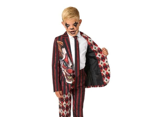 Läskig röd clowndrake